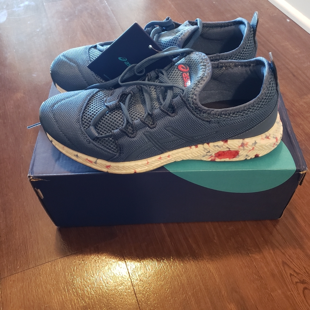 Asics Womens HyperGEL-SAI Blue Fitness Sportstyle Sneakers NWT